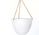 Columbia Large Hanging Planter - White Stone