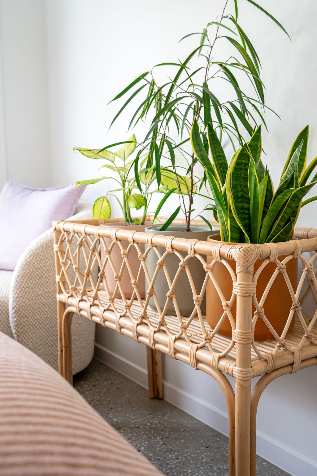wicker indoor plant stand Coral Extra Large Planter Stand – Urban Greenhouse