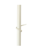 Tension Plant Pole With Hooks - White