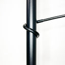 Tension Plant Pole With Hooks - Black