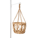 Coral Hanging Rattan Planter