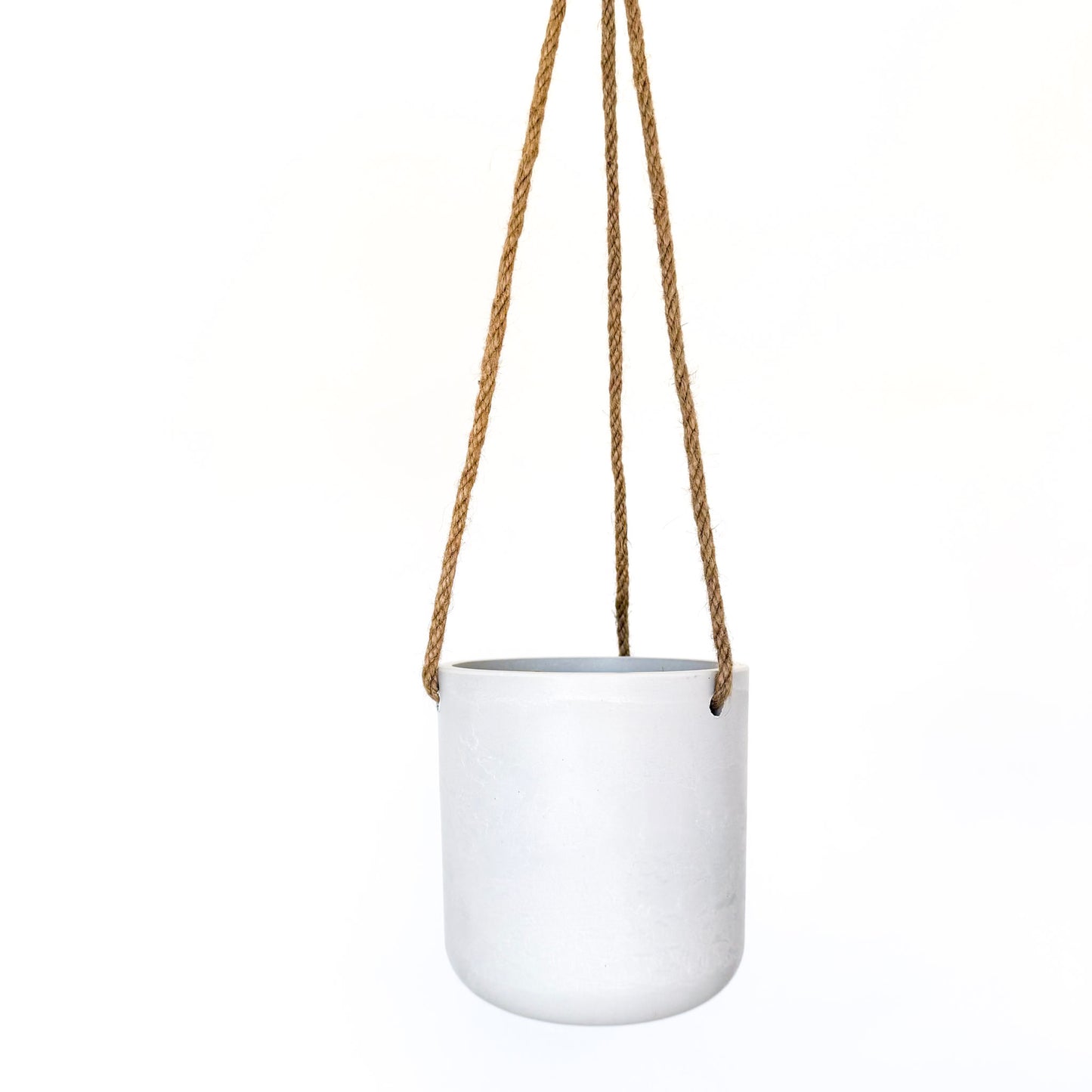 Austin Hanging Planter - White Stone