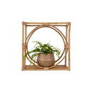 Bonnie Square Rattan Planter Display