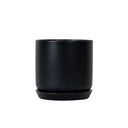 Oslo Jet Black Small Decorative Planter