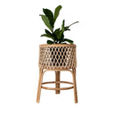 Gladys Rattan Planter Stand