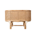 Violet Oval Open Weave Planter Stand