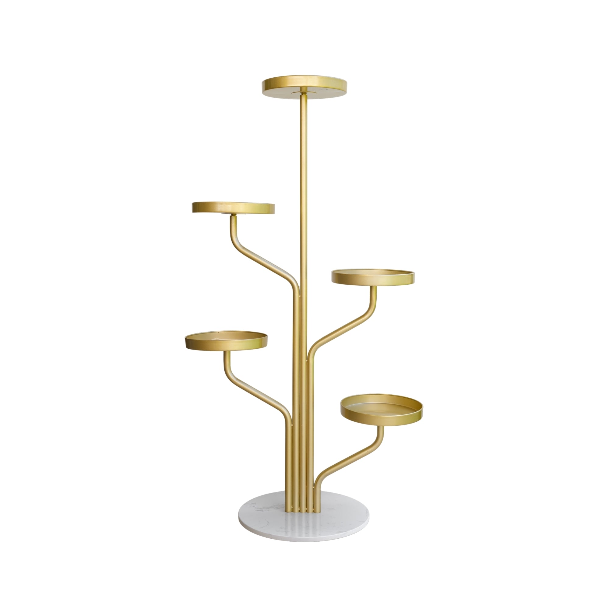 Marley Luxe 5 Tier Plant Stand - Gold  Urban Greenhouse