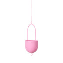 Metal Hanging Planter - Pink