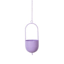 Metal Hanging Planter - Purple