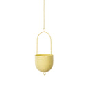 Metal Hanging Planter - Yellow