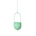 Metal Hanging Planter - Green