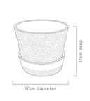 White Water Bead Decorative Planter