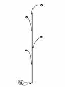 Grow Light Pole System - Black PREORDER