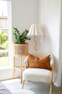 Olive Tall Rattan Planter Stand