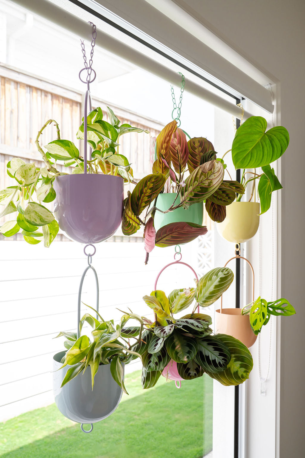metal plant pots hanging Metal Hanging Planter