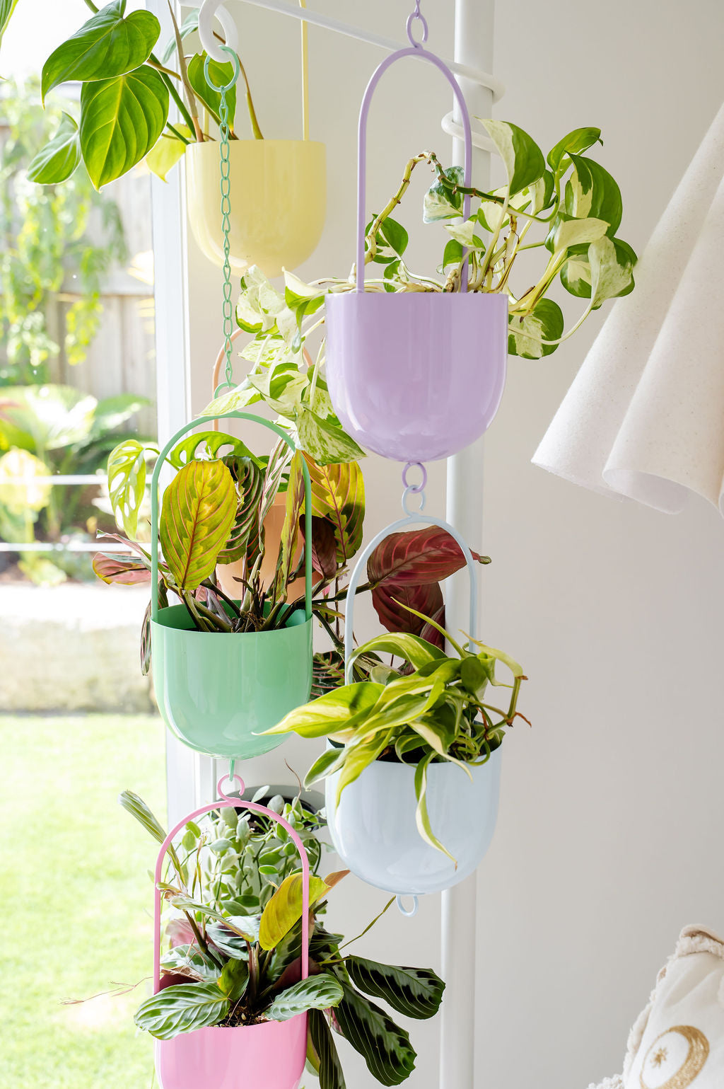 oliver bonas hanging planter Metal Hanging Planter