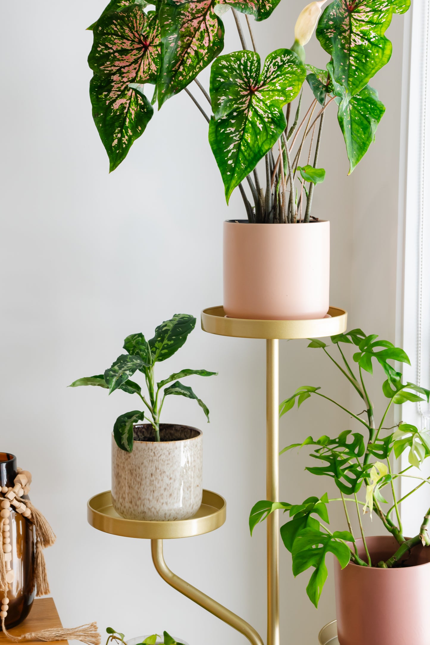 PREORDER Marley Luxe 5 Tier Plant Stand - Gold