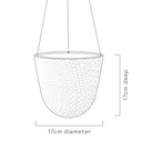 Shell Embossed Hanging Planter