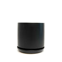 Oslo Jet Black Large Decorative Planter