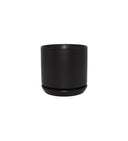 Oslo Jett Black Medium Decorative Planter