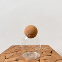 Small Glass Vessel With Cork Lid