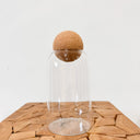 Medium Glass Vessel With Cork Lid