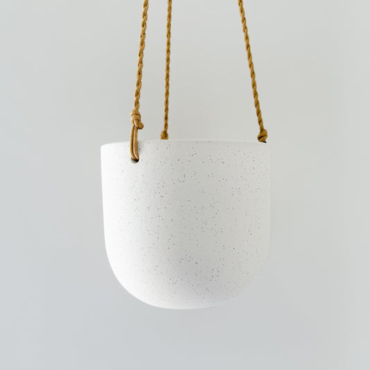 Flo Hanging Planter - White 14cm x 15cm