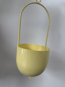 SECONDS - Metal Hanging Planter Yellow