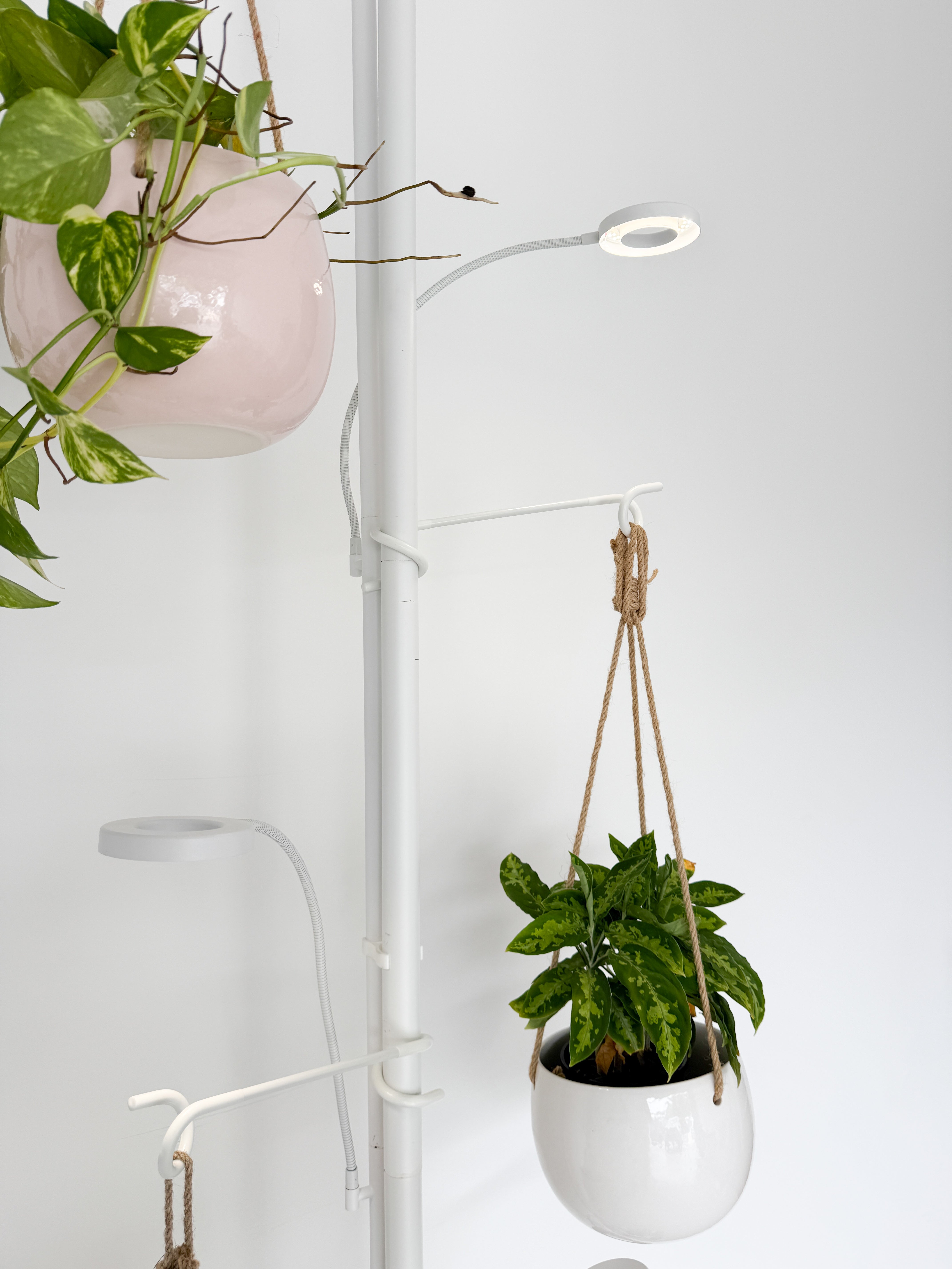 floor to ceiling plant hanger Grow Light Pole System