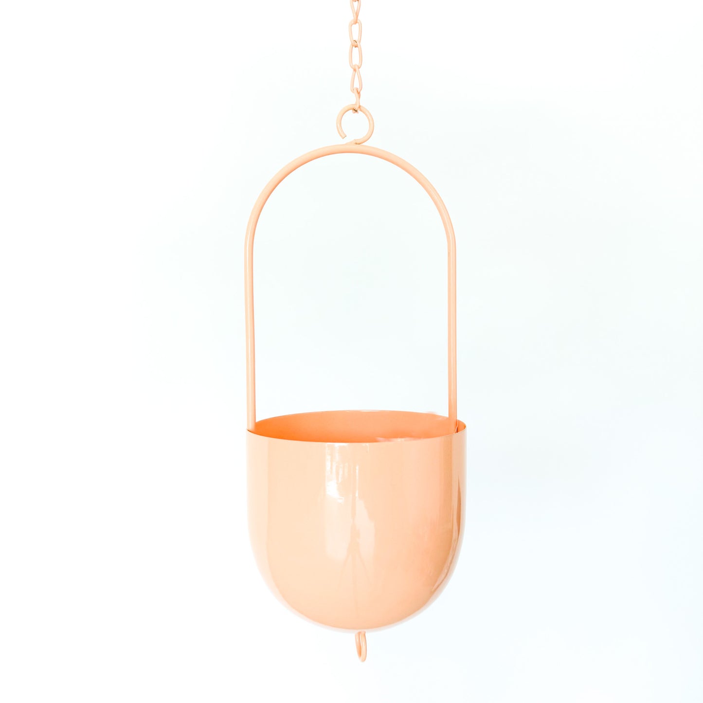 Metal Hanging Planter - Orange Fizz