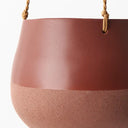 Iosetta Hanging Planter - Chestnut Large 16.5cm x 21.5cm