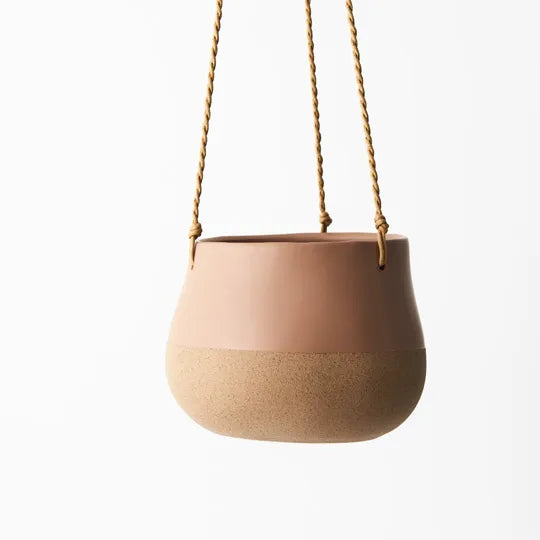 Iosetta Hanging Planter - Nude Medium 14cm x 18cm