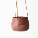 Iosetta Hanging Planter - Chestnut Medium 14cm x 18cm