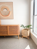 Sunny Square Rattan Plant Stand