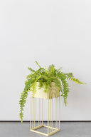 Small Metal Plant Stand - Pastel Yellow