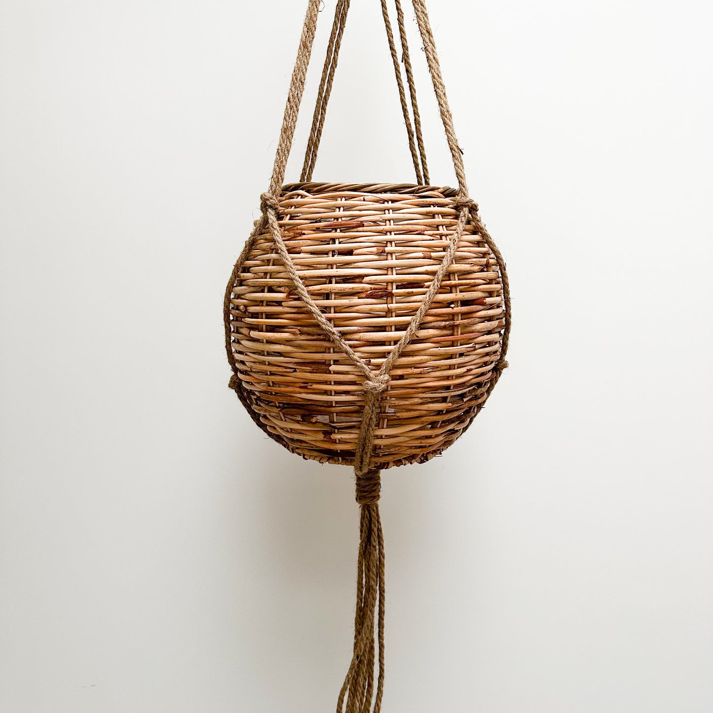 Willow Hanging Rattan Basket - Large