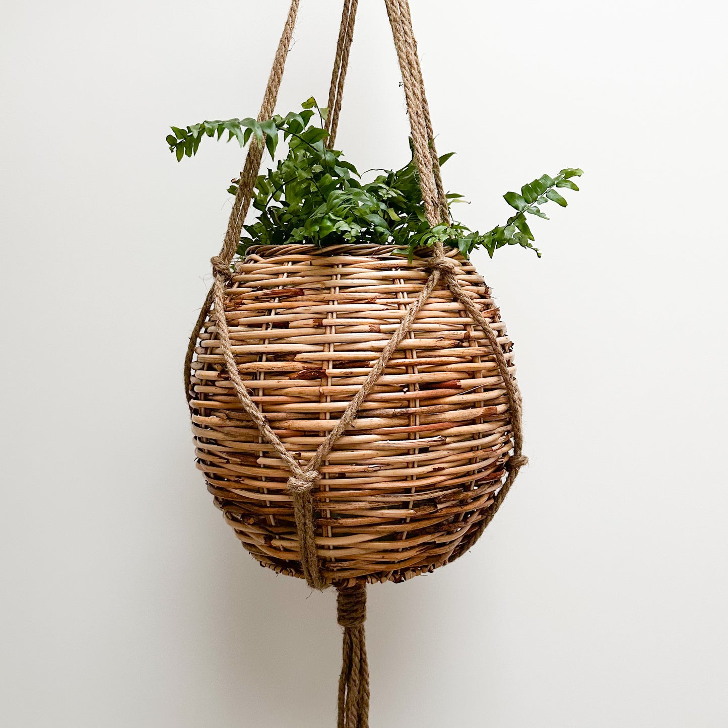 Willow Hanging Rattan Basket - Small