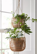 Lola Rattan Hanging Planter - COMING SOON