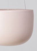 Glazed Earth - Large Hanging Bowl Pink Rock Salt