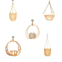 Rattan Hanging Planter Bundle