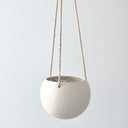 Orbit Hanging Planter Oatmeal Small 14cm