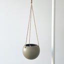 Orbit Hanging Planter Olive Small 14cm